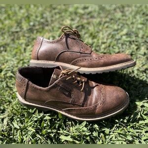 Kenneth Cole Reaction Brown Oxford Dressy Shoes Size 6